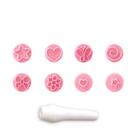 Kit carimbos essenciais rosa biscuit/confeitaria blue star