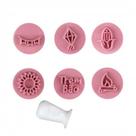 Kit Carimbos Juninos 2cm Rosa Bb Bluestar