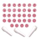 Kit Carimbos Letras Rosa Bebê BlueStar
