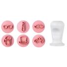 Kit Carimbos Masculinos/Pais 2cm p/ Doces Rosa - Blue Star