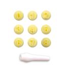 Kit Carimbos Números para Artesanato e Confeitaria 1,5cm Blue Star - 10 Peças