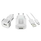 Kit Carregador 2 em 1 para Celular - Veicular e parede - USB - 1 metro - Elgin 46RCK1USB00M