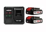 Kit Carregador 20V 220V com 2 Baterias 2.0Ah Ubermann