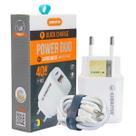 Kit Carregador Celular Power Duo Com Cabo Type C Kimaster Kit Carregador Celular Power Duo Com Cabo Type C Kimaster