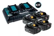 Kit Carregador DC18RD 220V com 4 Baterias BL1850B Makita Kit Carregador DC18RD 220V com 4 Baterias BL1850B Makita