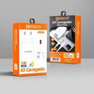 Kit Carregador de Celular Hrebos HS-398 V 2.8A com Cabo USB Carregamento Rápido 14W Kit Carregador de Celular Hrebos HS-398 V 2.8A com Cabo USB Carregamento Rápido 14W