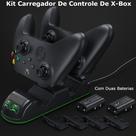 Kit Carregador De Controle Duas Baterias Recarregável Jogos Tecnologia Durável Carregamento Kit Carregador De Controle Duas Baterias Recarregável Jogos Tecnologia Durável Carregamento
