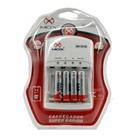 Kit Carregador De Pilhas Para 4 Pilhas Aa, Aaa E Bateria 9v + Pilhas AAA 1000MAH C/4 MOX MO-CP52