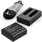 Kit Carregador Duplo Eken H9r + 01 Bateria Extra Original PG1050 Li-Ion 3.7 v 1050mAh P/ Câmera Sjcam H9RS S60 M10