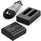 Kit Carregador Duplo Eken H9r + 01 Bateria Extra Original PG1050 Li-Ion 3.7 v 1050mAh P/ Câmera Sjcam H9RS S60 M10