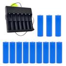 Kit Carregador Inteligente Bateria 18650 14500 E 12 Bateria De Alta Qualidade Linha Premium