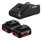 Kit Carregador Rápido Bosch GAL 18V-40 BIVOLT e 2 baterias Bosch 18V 4,0Ah.