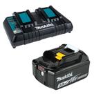 Kit Carregador Rápido Duplo 127v + Bateria 18v 3ah Makita