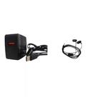 Kit carregador type c 18w carg9054c e fone de ouvido com fio fon 9817 inova