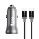 Kit Carregador Veicular + Cabo Type C Android Power Turbo Type C Anatel NFe