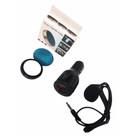 Kit Carregador Veicular + Microfone Lapela + Suporte Celular