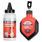 Kit Carretel Linha 30m Giz P/ Marcação 115g MTX Kit Carretel Linha 30m Giz P/ Marcação 115g MTX