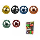 Kit Carretilha De Pipa 15cm + Linha 100j Fluorescente