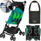 Kit Carrinho Bebê Gb Pockit All Terrain Laguna Blue Com Bolsa de Transporte