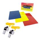 Kit Cartão De Juiz Futsal + 2 Apitos De Metal