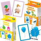 Kit Cartas Educativas Animais e Cores Brinquedo Infantil Kit Cartas Educativas Animais e Cores Brinquedo Infantil