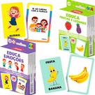 Kit Cartas Educativas Emoções e Frutas Brinquedo Infantil Kit Cartas Educativas Emoções e Frutas Brinquedo Infantil