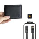 Kit Carteira de Couro Guardian + Cabo Slim 3 em 1 - Gshield Kit Carteira de Couro Guardian + Cabo Slim 3 em 1 - Gshield