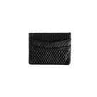 Kit Carteira Masculina e Porta Cartão de Couro Preta