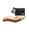 Kit Carteira Media Mitty Couro + Refil Mitty M1R PLM1 PRETO