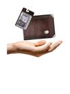 Kit Carteira Media Mitty Couro + Refil Mitty M2 PLM2 CAFE