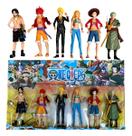 Kit cartela de bonecos one piece luff 11 cm cada resistente coleção