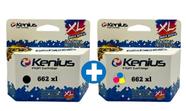 Kit cartucho 662xl Compativel Preto e Colorido Para 2516, 3516, 3546, 2546, 1516, 4646, 2646,