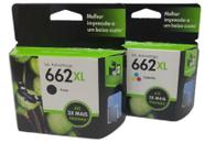 Kit Cartucho 662xl Preto CZ105AB Color CZ106AB 2516 3516 4646