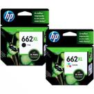 Kit Cartucho 662xl preto e 662xl color 2646 3546 2516 2 UN