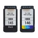 Kit Cartucho Compatível com Canon PG145 e CL146 Preto e Color 10ML