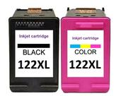 Kit Cartucho De Tinta Compatível 122xl 122 Preto 12ml + Colorido