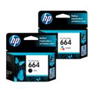 Kit Cartucho Hp 664 Preto F6V29AB + Cartucho Hp 664 Colorido F6V28AB - ORIGINAL