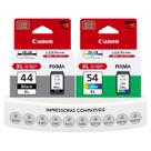 Kit Cartuchos de Tinta Originais Canon Pg-44xl E Cl-54XL E201 E301 E3110 E3111 E3310 E401 E461 E471 E481 E4210