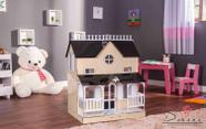 Kit Casa Bonecas Barbie E Móveis Lian Crem A+B - Darama