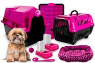 Kit Casa Caminha Sanitario Cachorro Completo Tamanho Médio
