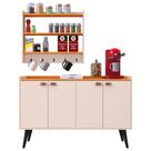 Kit Casa Completa Aparador Buffet Cantinho Café Armário Parede Amélia Prateleira Organizadora Decoração Sala Jantar Cozinha - RPM Móveis
