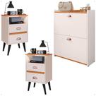 Kit Casa Completa Mesa Cabeceira Lateral Cama Sapateira Compacta Organizadora 12 Pares Calçados - Lojas RPM