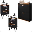 Kit Casa Completa Mesa Cabeceira Lateral Cama Sapateira Compacta Organizadora 12 Pares Calçados - Lojas RPM