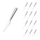 Kit Casa Faca Inox Reforçada 12 Pçs Bar / Restaurante