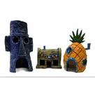 Kit Casa Turma Bob Esponja Enfeite Aquario Kit Casa Turma Bob Esponja Enfeite Aquario
