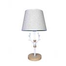 Kit Casal 2 Abajur Luminária Branca De Mesa 43cm Bivolt 110/220v