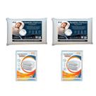 Kit Casal 2 Travesseiros Nasa Premium e 2 Capas Impermeáveis