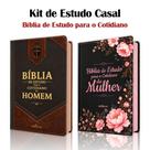 Kit Casal - Bíblia de Estudo para o Cotidiano NVAA - João Ferreira de Almeida - Capa Dura Kit Casal - Bíblia de Estudo para o Cotidiano NVAA - João Ferreira de Almeida - Capa Dura