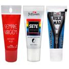 Kit Casal Completo Sex Shop 3unidades para Estímulo, Conforto e Intensificação das Sensações