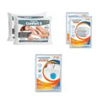 Kit Casal Econômico 2 Trav. Macios e 3 Capas Protetoras